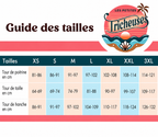 Guide des tailles du maillot de bain gainant Ona du XS au 3XL